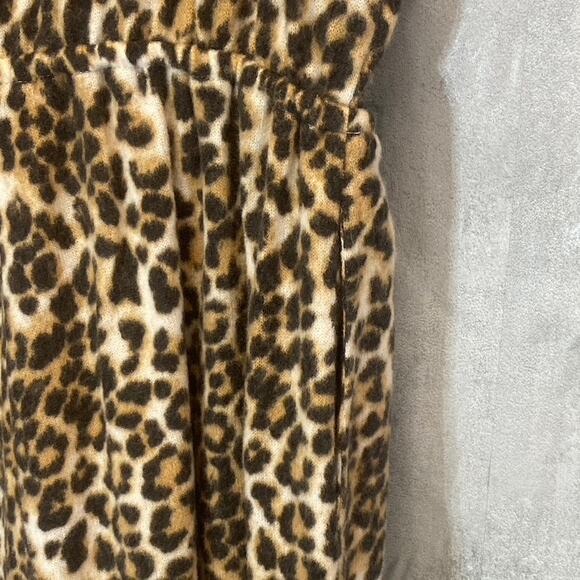 19 COOPER Women's Brown Overflow Leopard Print Surplice Wide Leg Jumpsuit SZ M - Picture 10 of 14